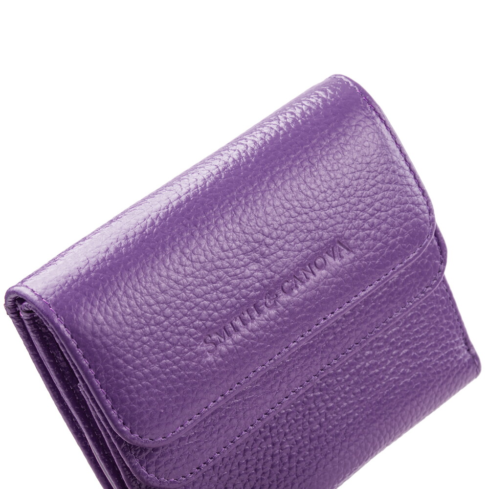 Женский кожаный кошелек Smith & Canova 28611 - Haxey (Purple)