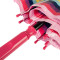 Женский прозрачный зонт-трость Fulton Birdcage-2 L042 - Colour Burst Stripe (Цветные полосы)