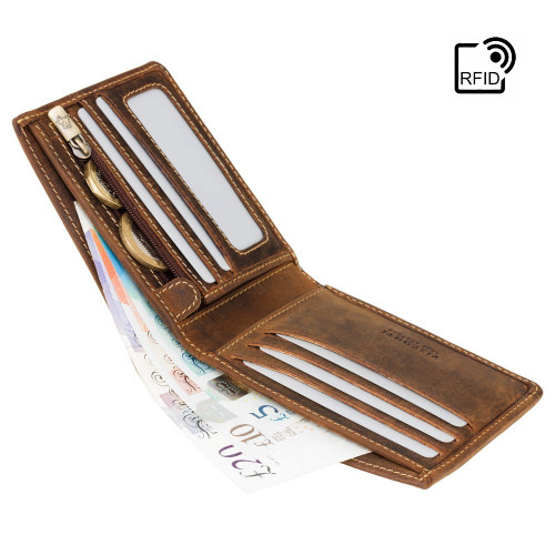 Чоловічий гаманець Visconti VSL33 з Tap-n-Go (Oil Tan)