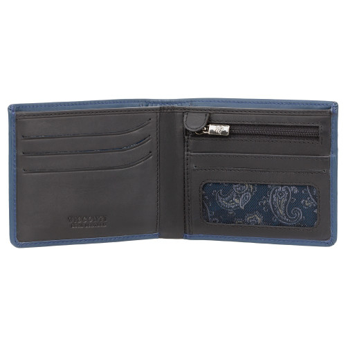 Мужской кошелек Visconti VSL33 с Tap-n-Go  (Steel Blue/Black)