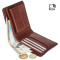 Мужской кожаный кошелек Visconti AT60 Tap-n-Go c RFID Arthur (Burnish Tan)