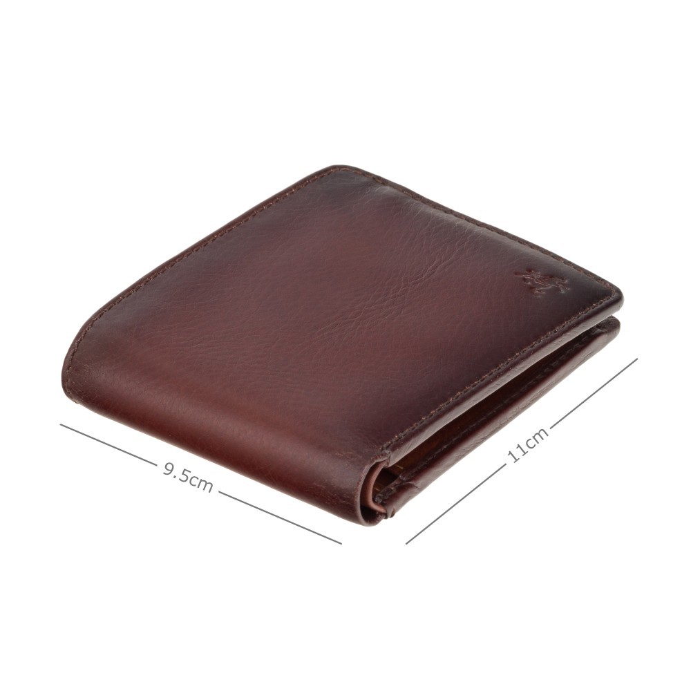 Мужской кожаный кошелек Visconti AT60 Tap-n-Go c RFID Arthur (Burnish Tan)