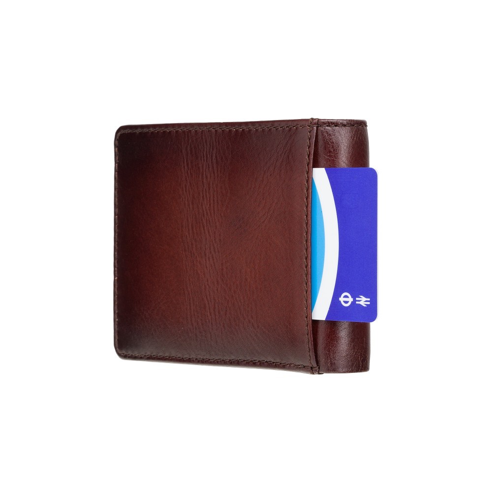 Мужской кожаный кошелек Visconti AT60 Tap-n-Go c RFID Arthur (Burnish Tan)