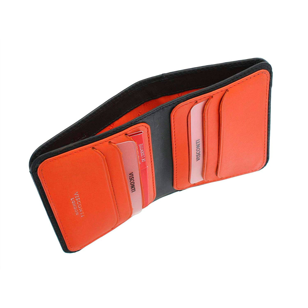 Мужской кошелек Visconti VSL34 Tap-n-Go c RFID - Lank (Black/Orange)