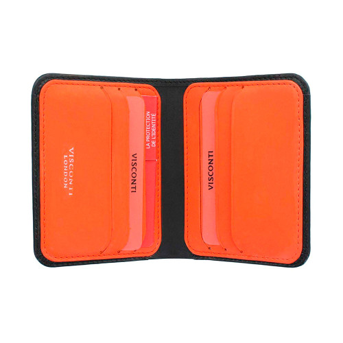 Мужской кошелек Visconti VSL34 Tap-n-Go c RFID - Lank (Black/Orange)
