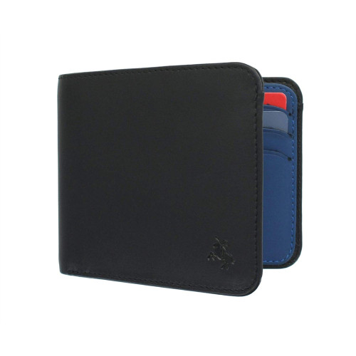 Мужской кошелек Visconti VSL35 Tap-n-Go c RFID Trim (Black/Cobalt)