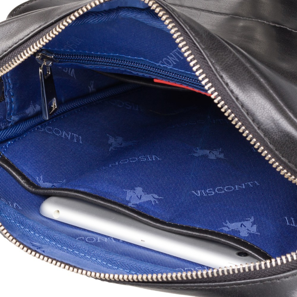 Мужская сумка на плечо Visconti ML36 - Vesper A5 (Black)
