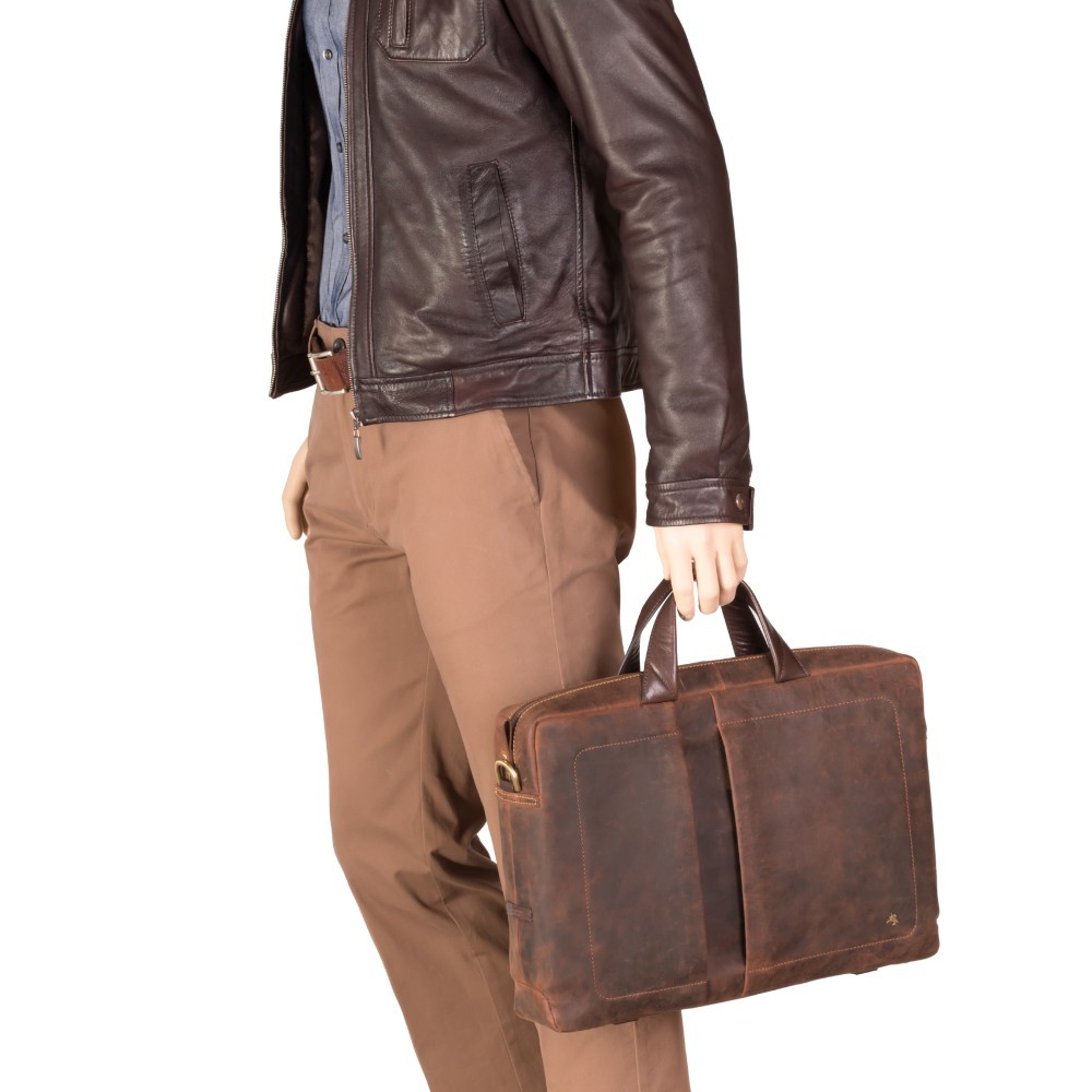 Сумка для ноутбука 15" Visconti TC78 Octo с защитой RFID (Havana Tan)   