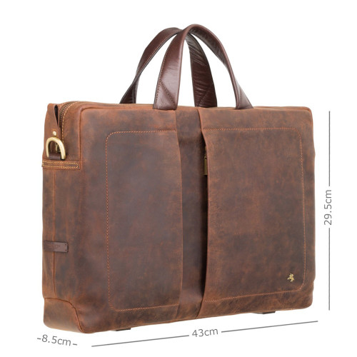 Сумка для ноутбука 15" Visconti TC78 Octo із захистом RFID (Havana Tan)