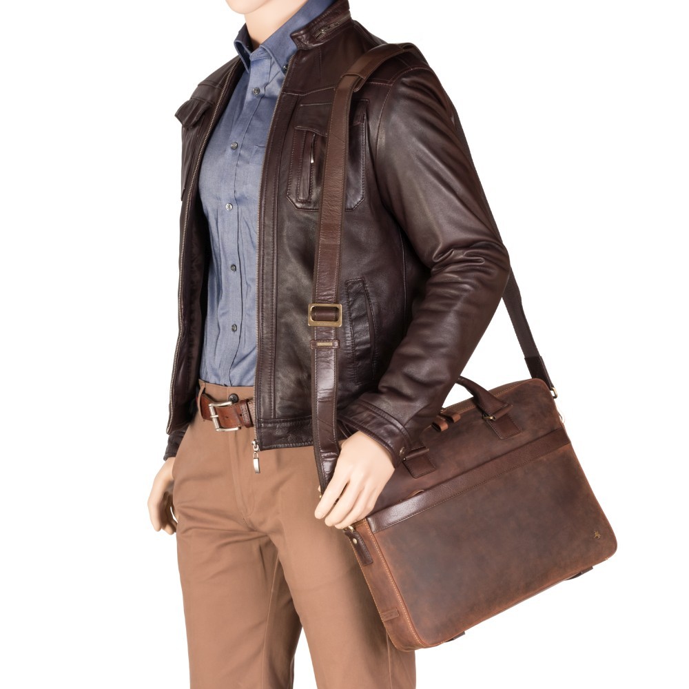 Сумка для ноутбука 13" Visconti TC88 Victor с защитой RFID (Havana Tan)
