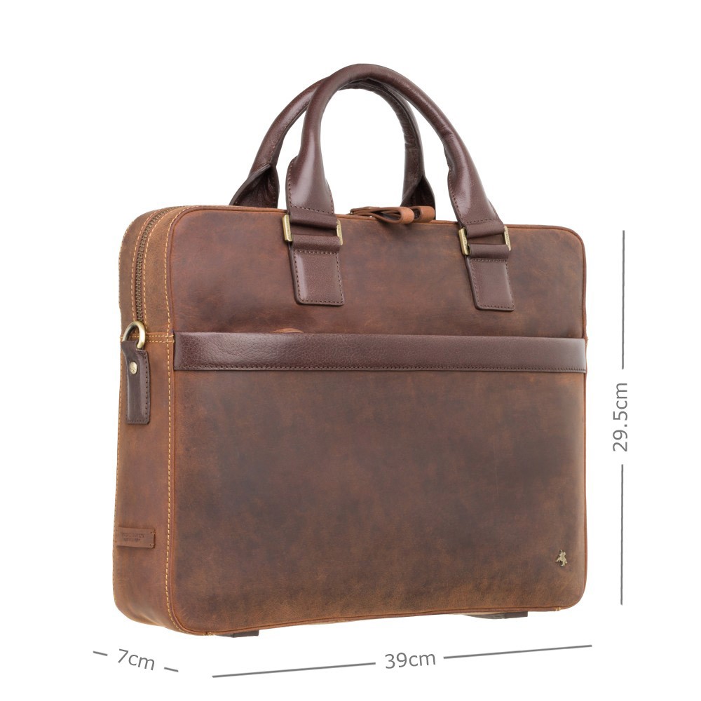 Сумка для ноутбука 13" Visconti TC88 Victor с защитой RFID (Havana Tan)