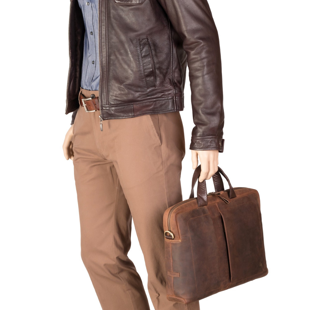 Сумка для ноутбука 13" Visconti TC76 - Octo с защитой RFID (Havana Tan)   