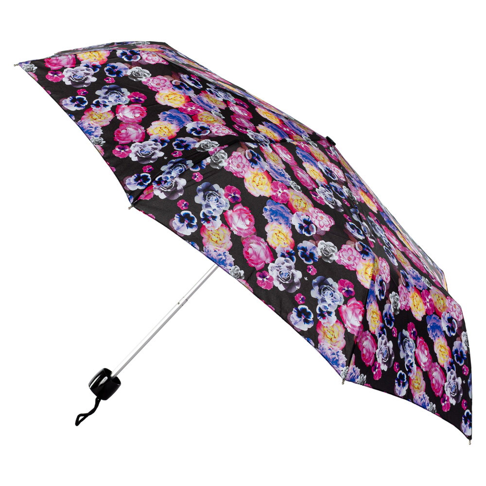 Женский компактный зонт Fulton Minilite-2 L354 Neon Garden (Неоновые Цветы)