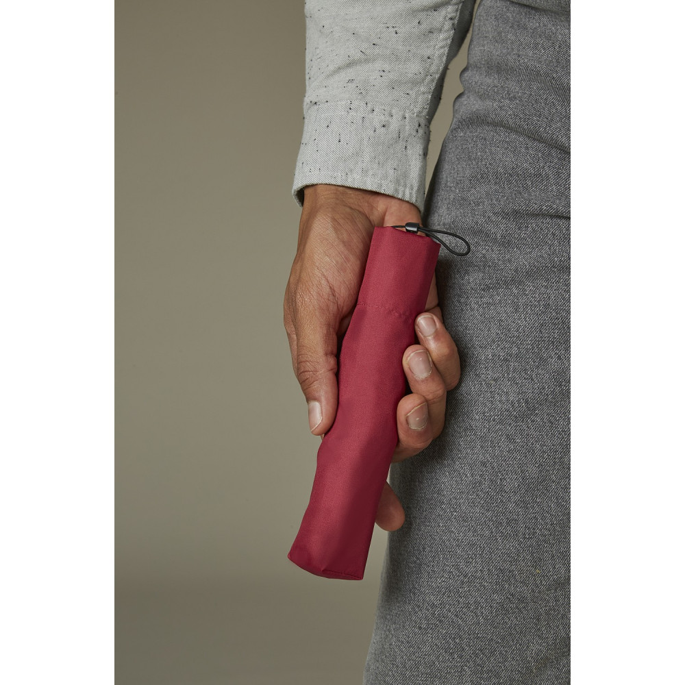 Женский механический зонт Fulton Aerolite-1 UV L891 Dark Red (Темно-красный)