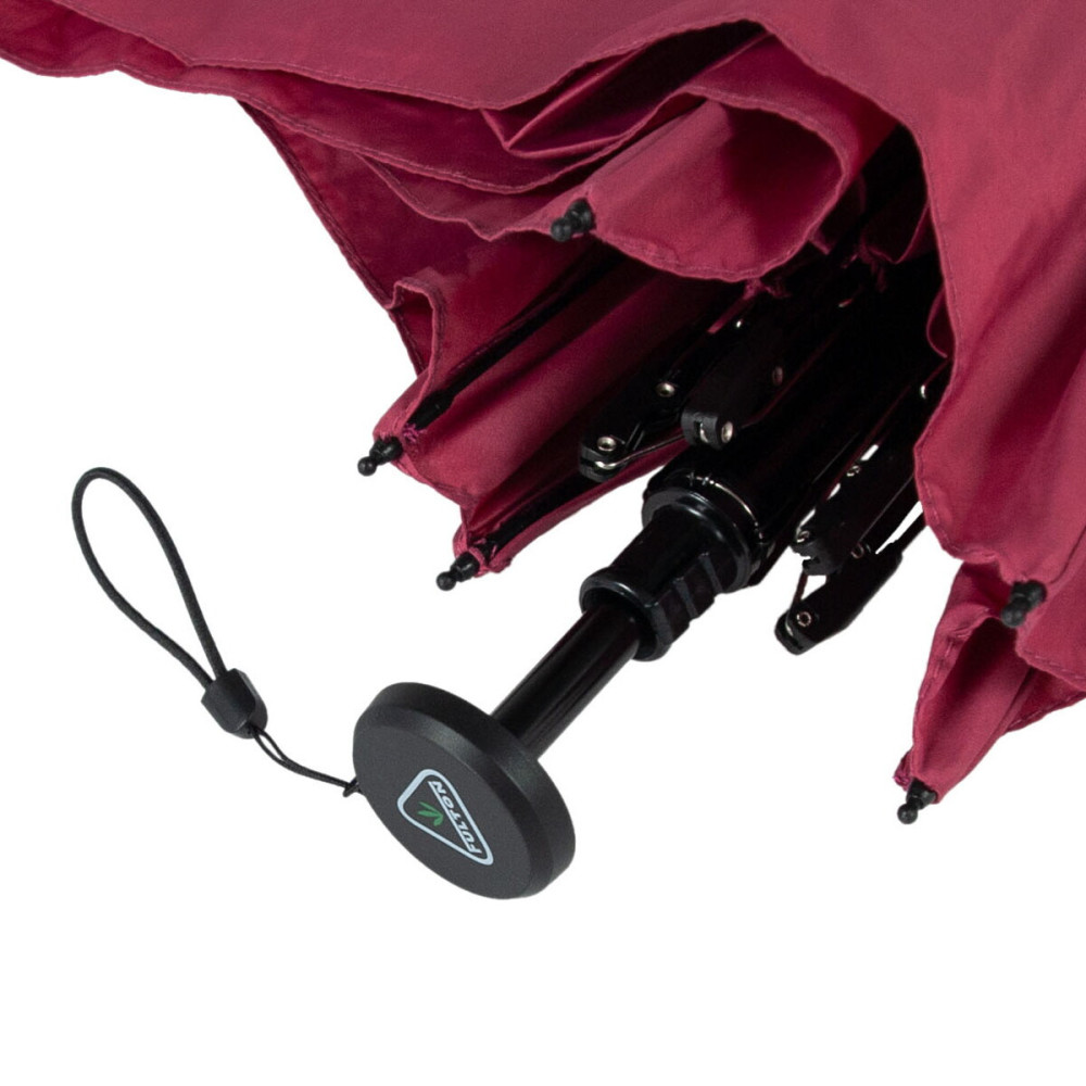 Женский механический зонт Fulton Aerolite-1 UV L891 Dark Red (Темно-красный)
