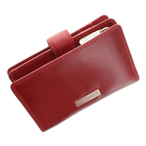 Шкіряний жіночий гаманець Visconti MZ11 Venice (Red)