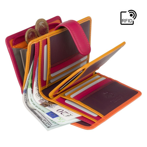 Жіночий гаманець Visconti RB51 - Fiji з RFID (Orange Multi)