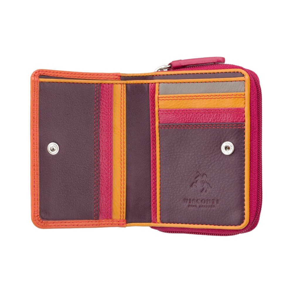 Женский кошелек Visconti RB53 - Hawaii с RFID (Orange Multi)