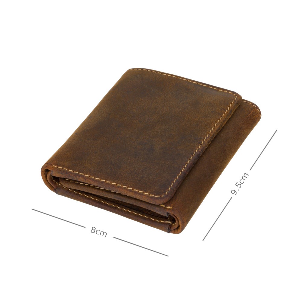 Мужской кожаный кошелек в три сложения Visconti 700 - Apache (Oil Tan)