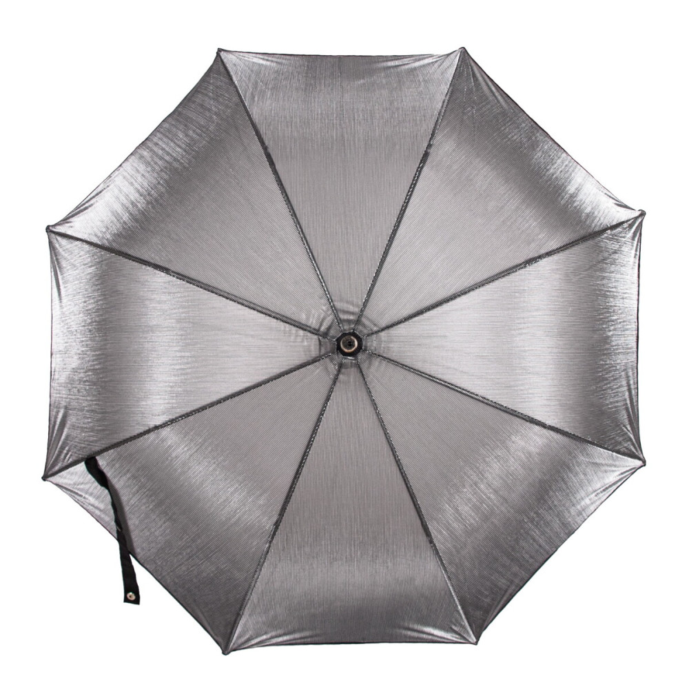 Женский зонт-трость полуавтомат Fulton L903 Kew-2 Silver Iridescent (Серебро)