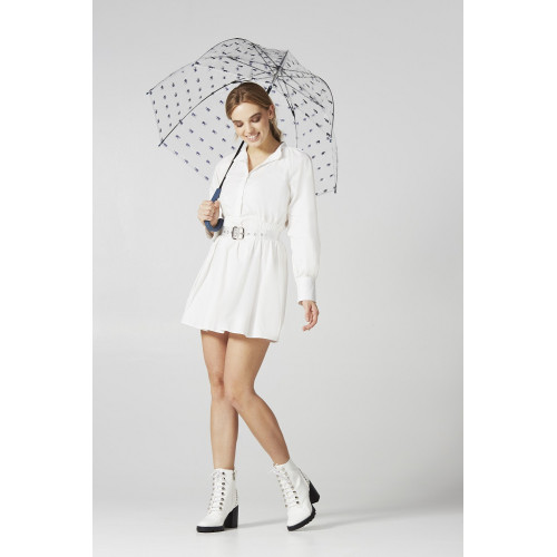 Жіночий прозорий парасолька-тростина Fulton Birdcage-2 L042 Elephant Parade (Парад слонів)