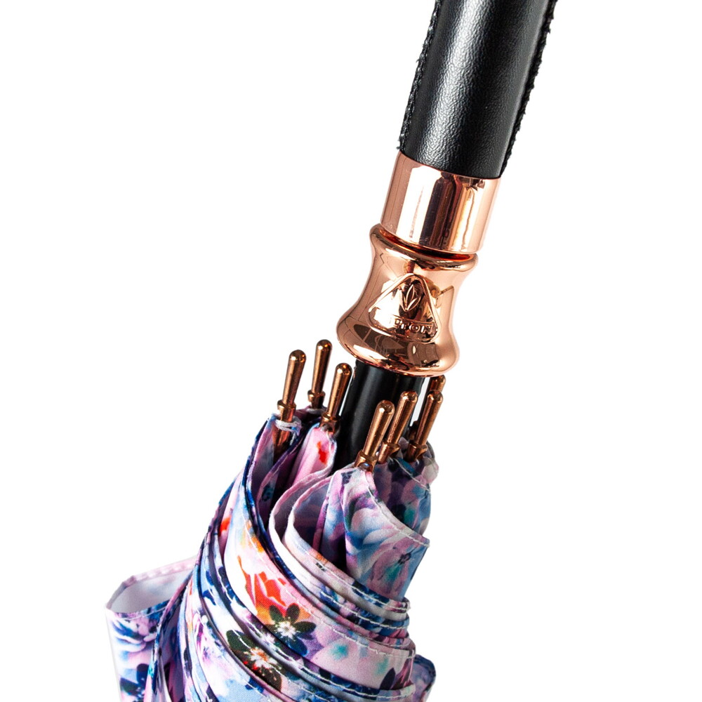 Женский зонт-трость Fulton Birdcage-2 Luxe L866 Digital Blossom (Цветок)