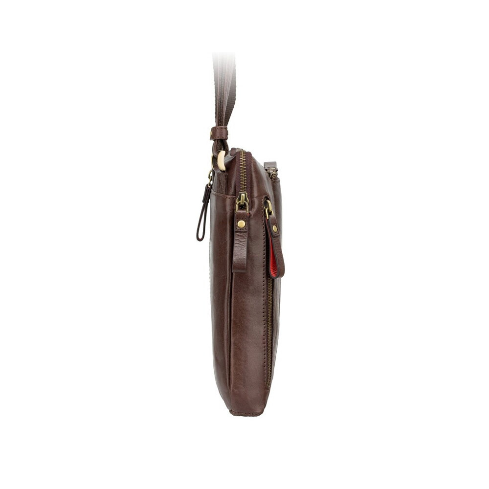 Мужская кожаная сумка через плечо Visconti ML20 Roy (brown)