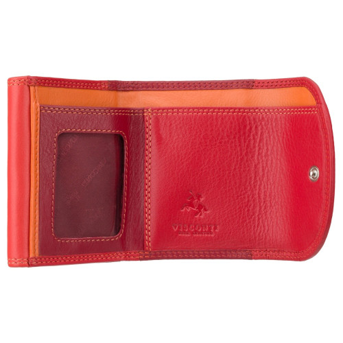 Маленький жіночий шкіряний гаманець Visconti RB126 Zanzibar (Red Multi)