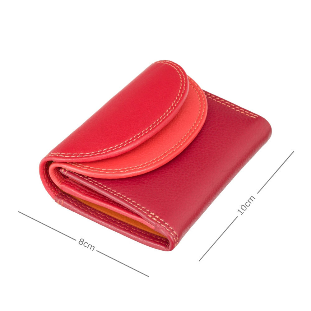 Маленький женский кожаный кошелек Visconti RB126 Zanzibar (Red Multi)