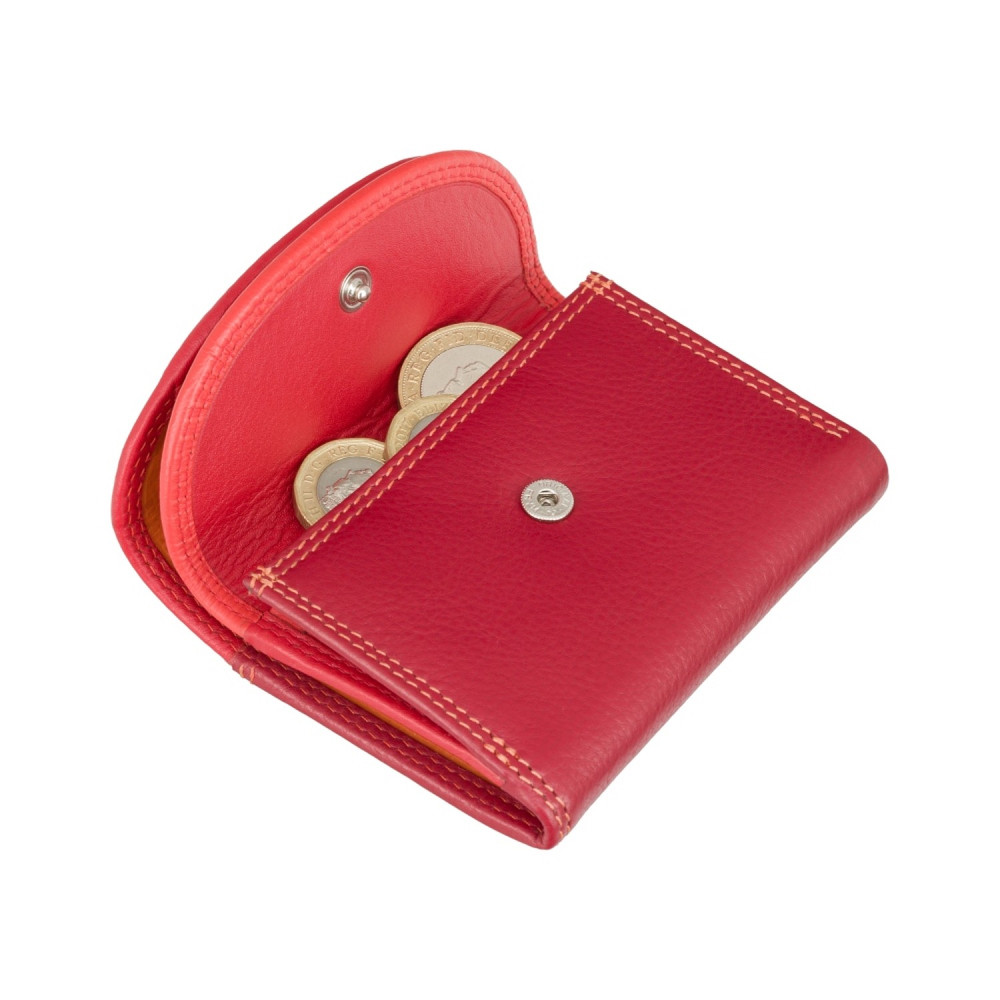 Маленький женский кожаный кошелек Visconti RB126 Zanzibar (Red Multi)