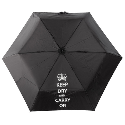 Жіноча механічна парасолька Incognito-4 L412 Keep Dry Black (Залишатися сухою)
