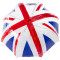 Женский прозрачный зонт-трость Incognito-30 PVC Dome L736 Union Jack (Флаг)