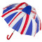 Женский прозрачный зонт-трость Incognito-30 PVC Dome L736 Union Jack (Флаг)