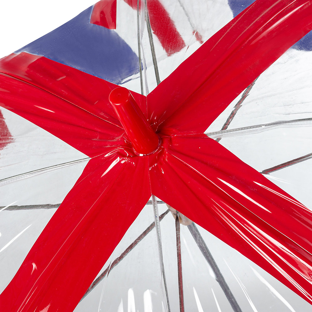 Женский прозрачный зонт-трость Incognito-30 PVC Dome L736 Union Jack (Флаг)