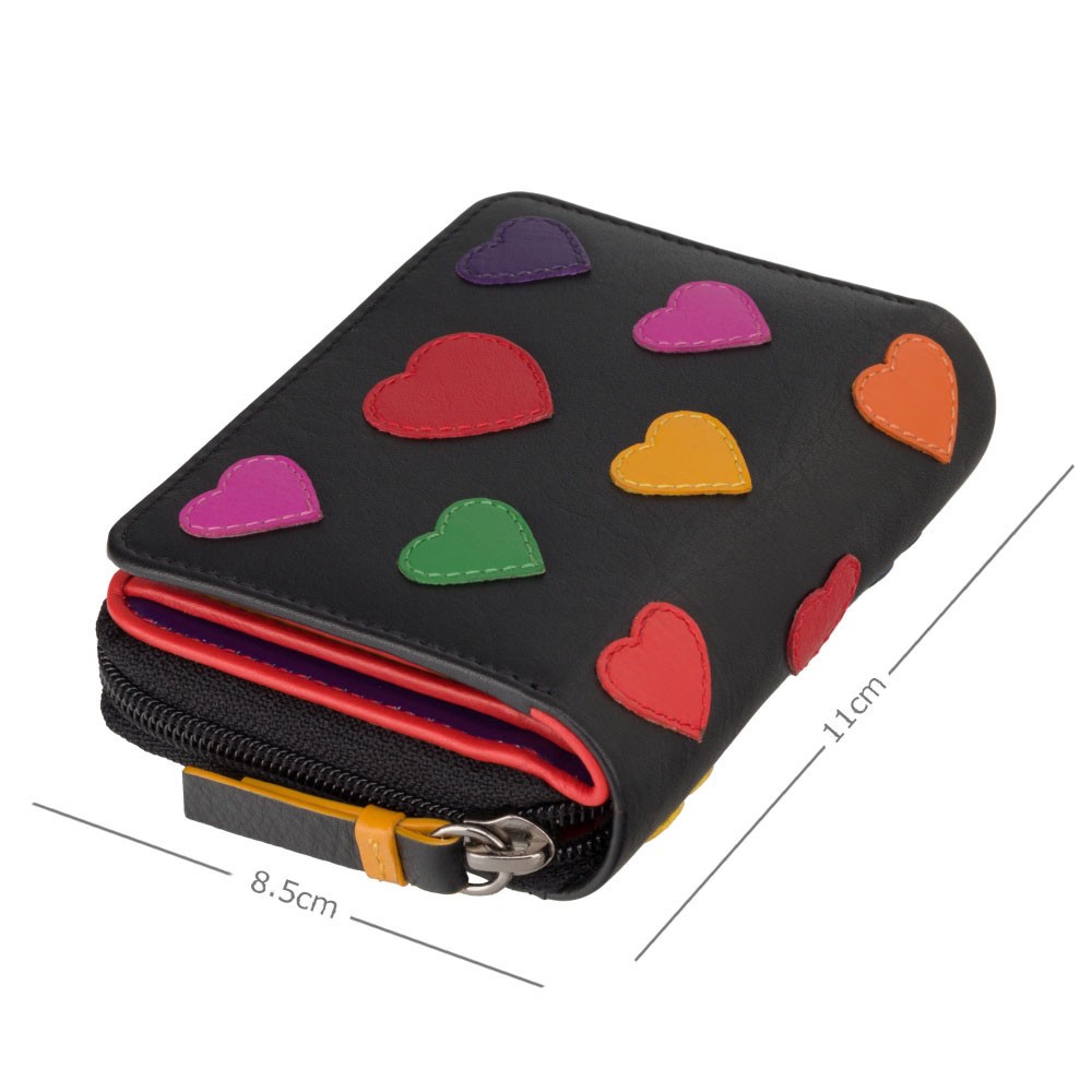 Жіночий гаманець Visconti LV6 Desire (Black/Multi Love)