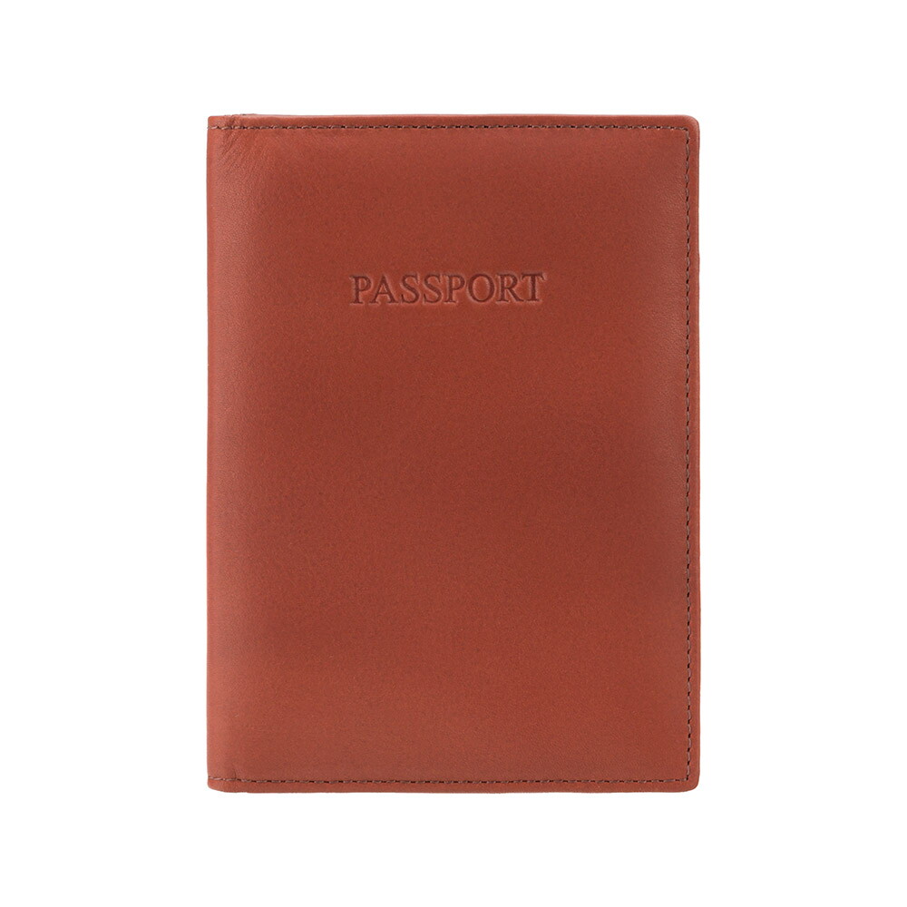 Кожаная обложка для паспорта из натуральной кожи Visconti 2201 - Polo (brown)