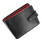 Мужской кожаный кошелек Visconti TR35 с RFID Atlantis (Black-Red)