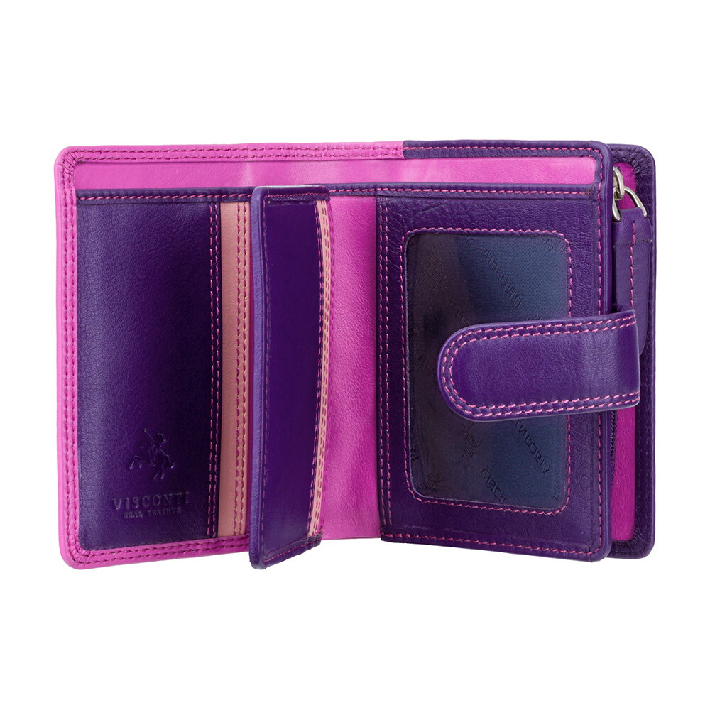 Женский кошелек Visconti RB40 с RFID - Bali (Berry Multi)