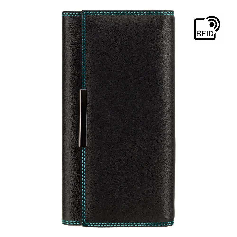 Женский кожаный кошелек Visconti R11 с RFID Paloma (Black/Rhumba)