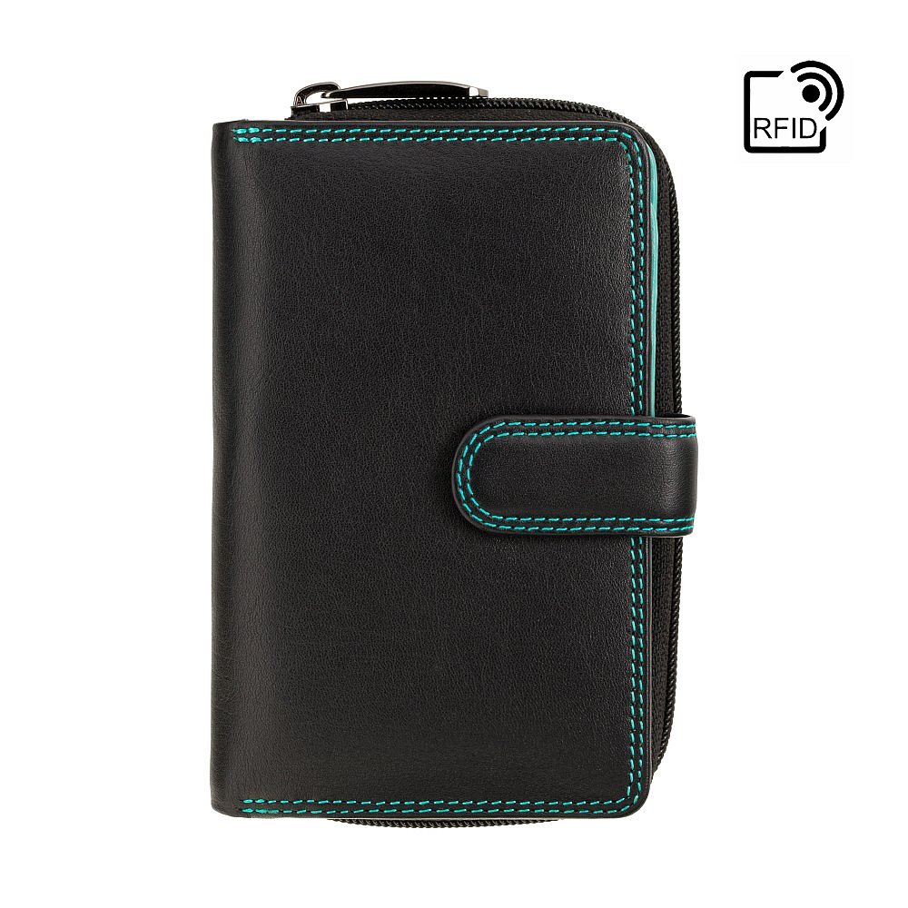 Жіночий гаманець Visconti R13 Carmelo c RFID (Black/Rhumba)
