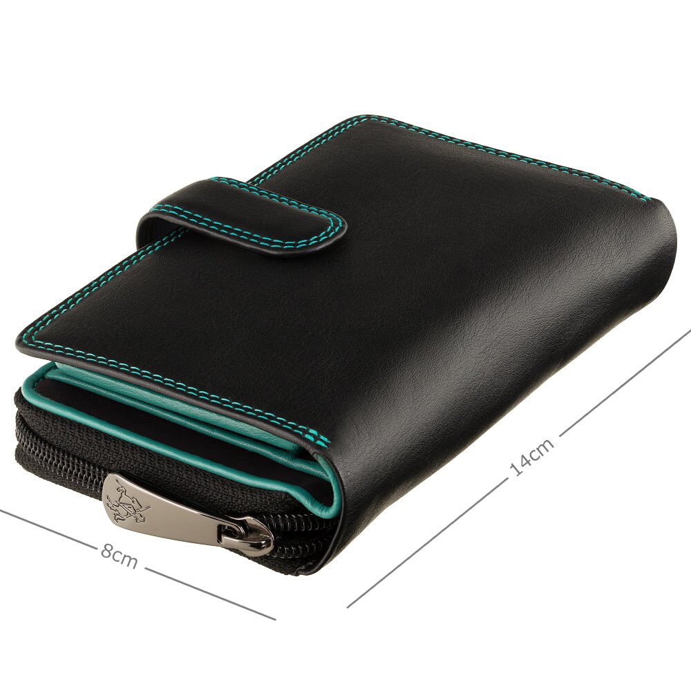 Жіночий гаманець Visconti R13 Carmelo c RFID (Black/Rhumba)