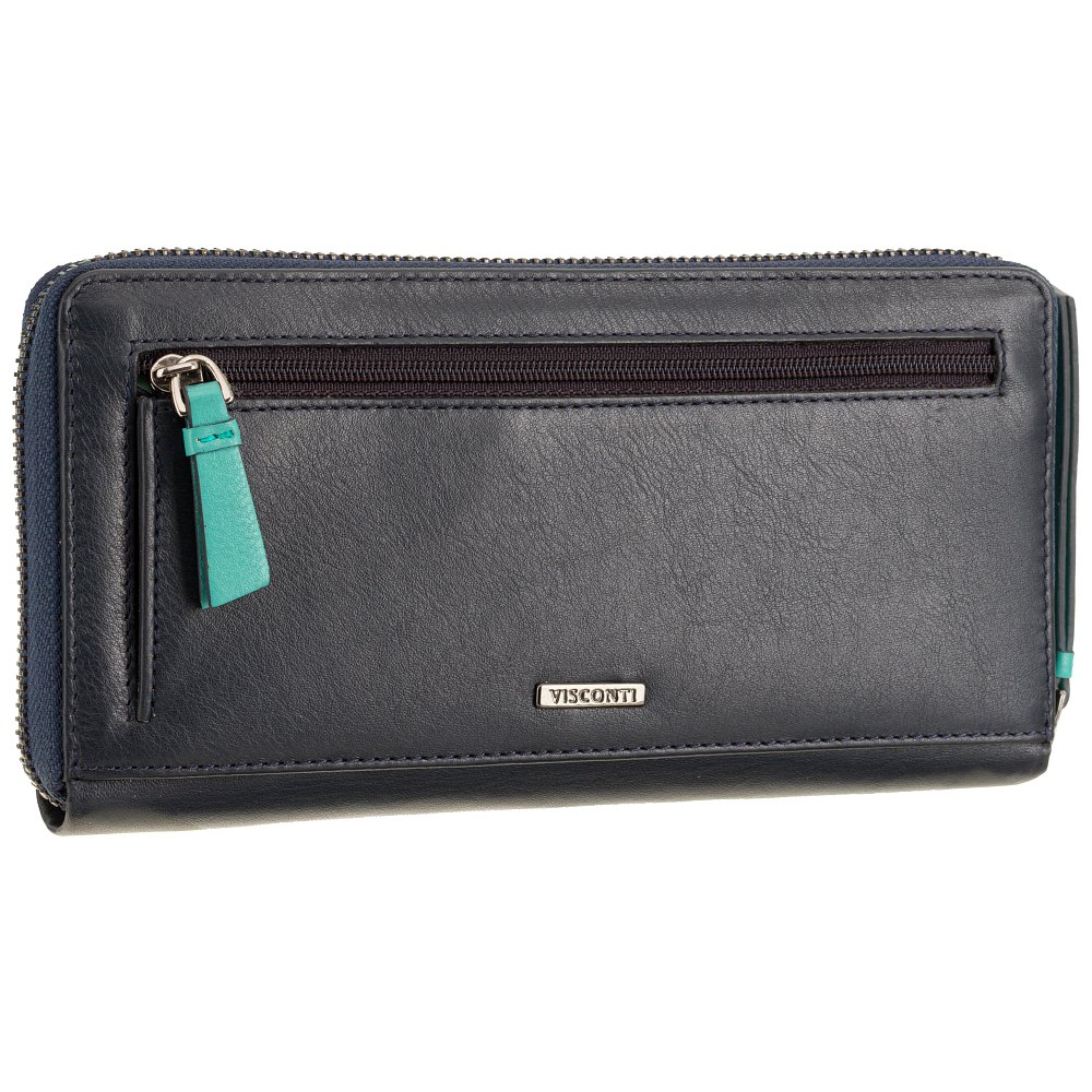 Женский кошелек Visconti BRC98 с защитой RFID Julia (Blue Bell)