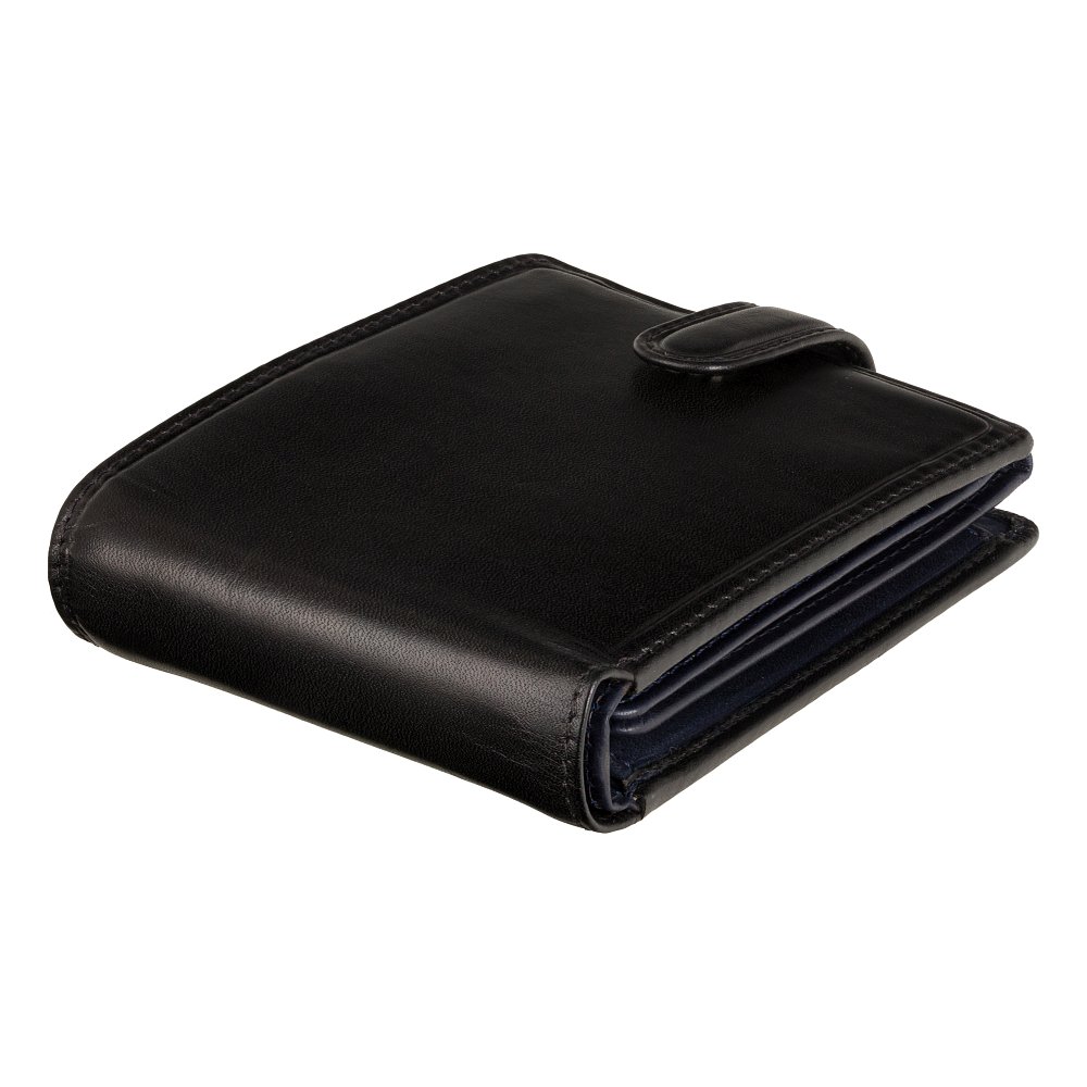 Мужской кошелек Visconti TR35 с защитой RFID Atlantis (Black-Blue)