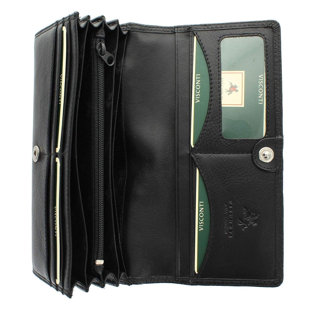 Женский кошелек Visconti HT35 Buckingham (Black)