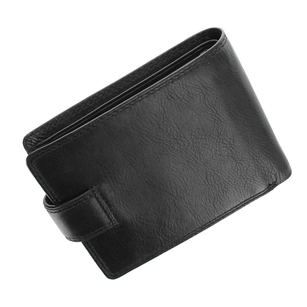 Мужской кожаный кошелек с RFID Vіsconti HT10 Knightsbrige (Black)