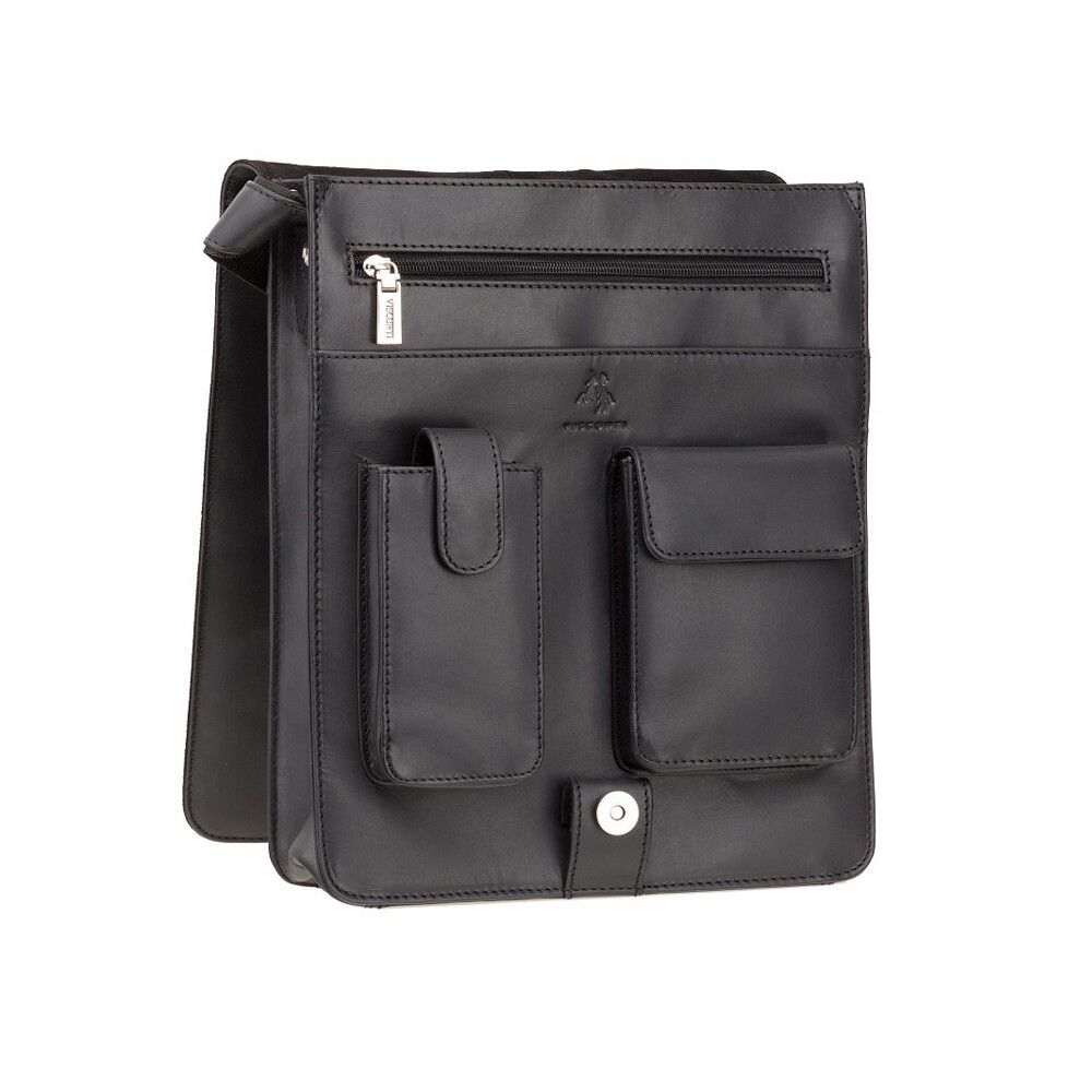Мужская сумка мессенджер Visconti 18410 Jasper (Black)