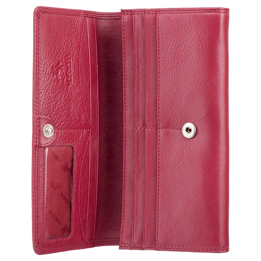Женский кожаный кошелек Visconti HT35 Buckingham (Red)