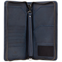 Мужской клатч (тревелер) Visconti 728 с RFID Wing (Oil Blue)