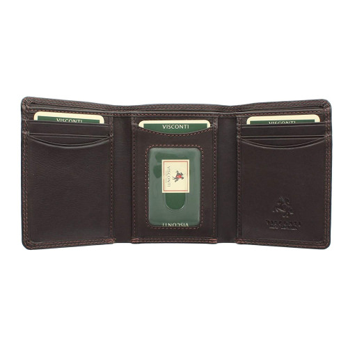 Чоловічий шкіряний гаманець Visconti HT18 Compton (brown)