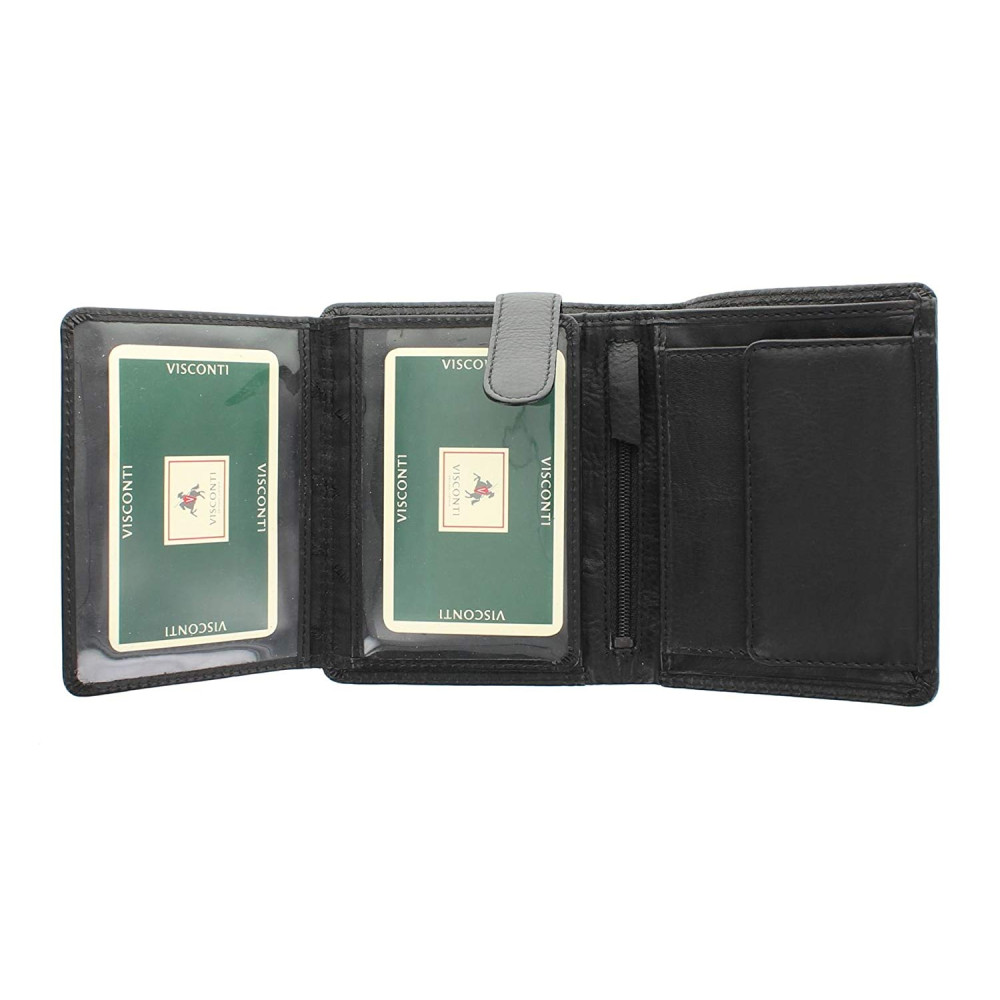 Мужской кожаный кошелек Visconti HT11 Brixton (black) 